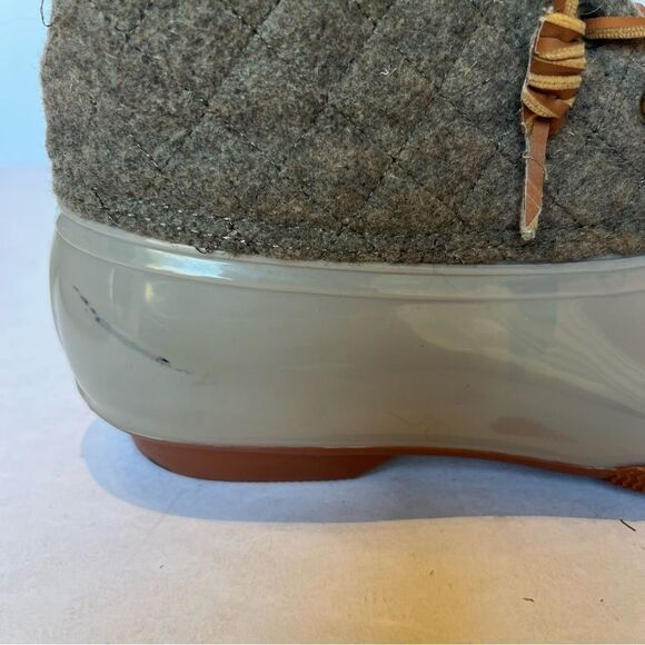 Seven7 Women's Wool Goose Boots Lace Up Tan Size 9 Mid-Calf - Picture 5 of 10